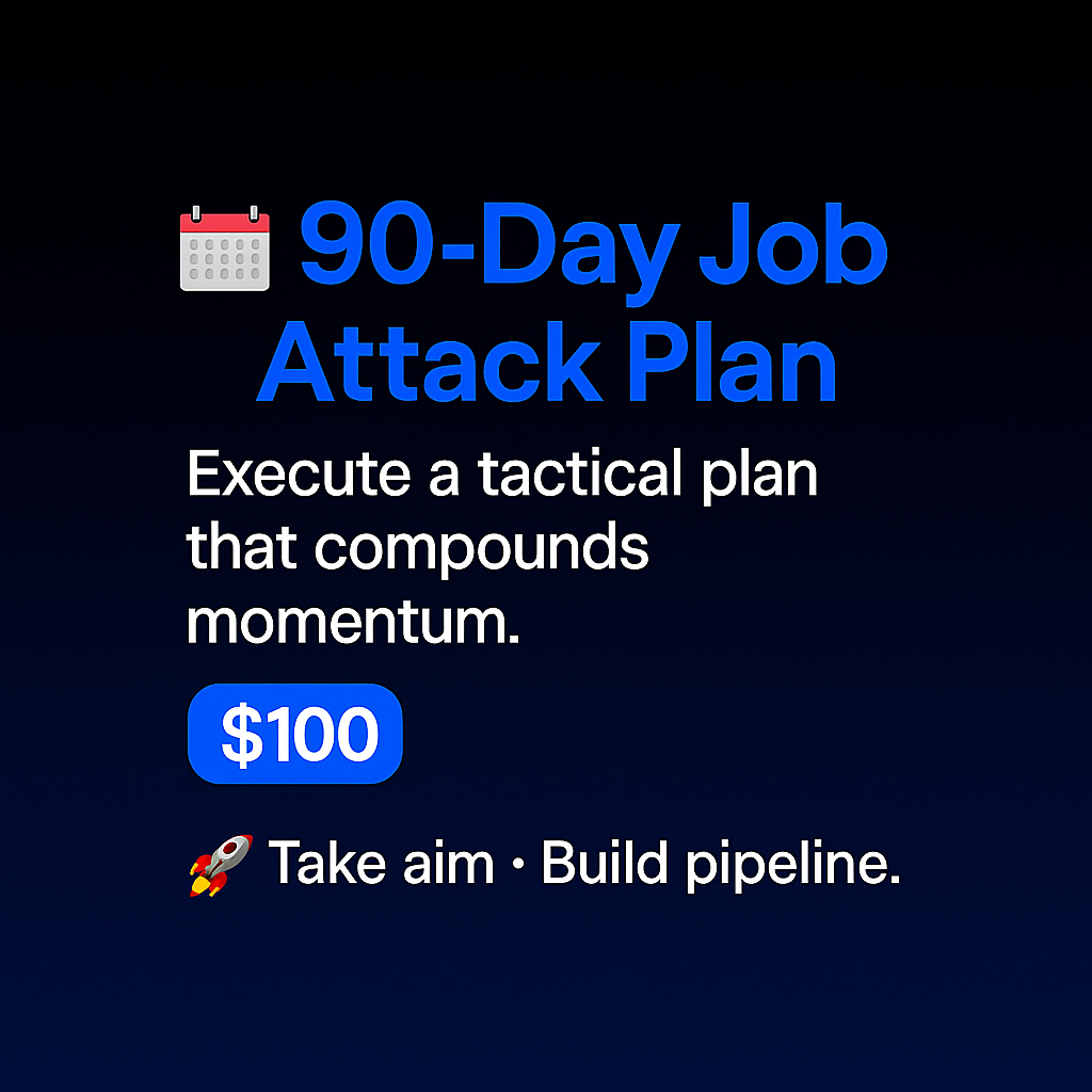 📅 90-Day Job Attack Plan