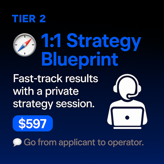 🧩 The Executive Access Blueprint™ + 1:1 Operator Strategy Session (Tier 2)